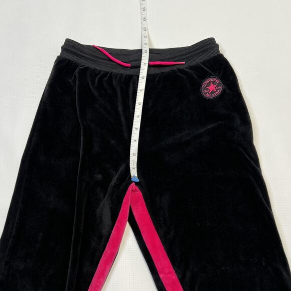 Converse Hoodie Pants Set Youth Large 12-13 Velour Pink Stripes Outfit Tracksuit - Picture 8 of 15